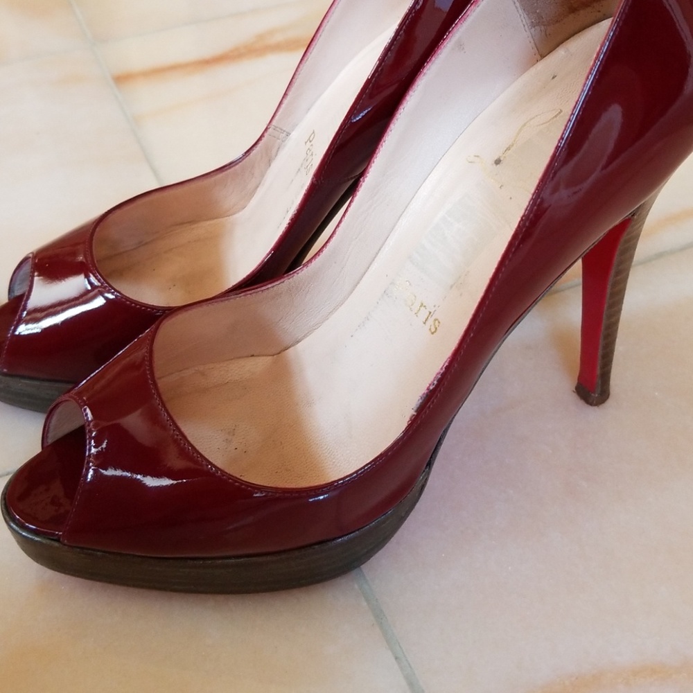 Christian Louboutin Peep Toe Pumps